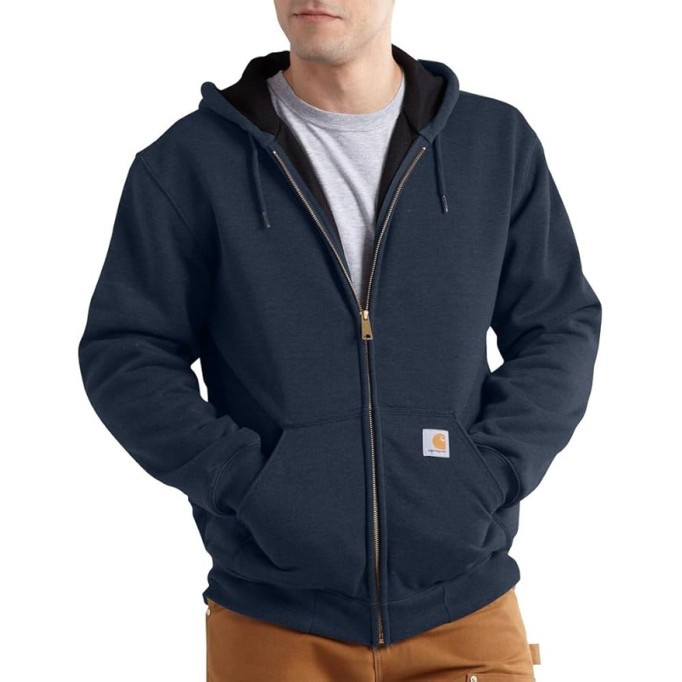 Men's Rutland Thermal Lined Zip Front Sweatshirt Hoodie Big & Tall