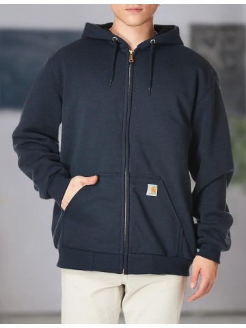 Men's Rutland Thermal Lined Zip Front Sweatshirt Hoodie Big & Tall