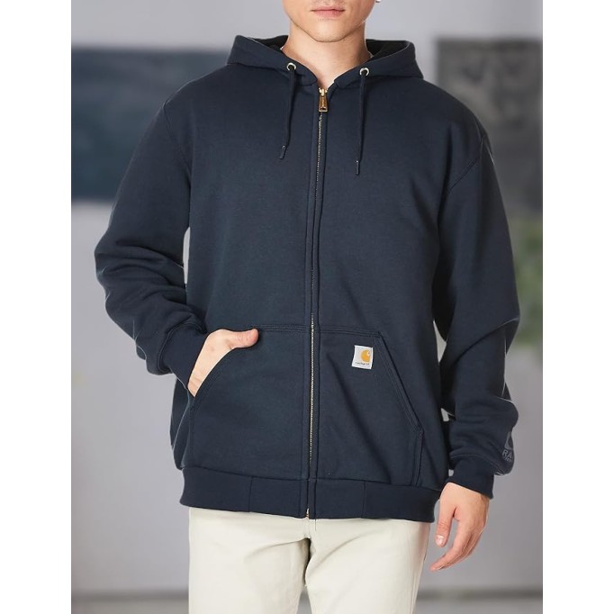 Men's Rutland Thermal Lined Zip Front Sweatshirt Hoodie Big & Tall