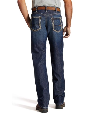 Men's Flame Resistant M4 Low Rise Boot Cut Jean, Boundary Shale, 38W x 38L