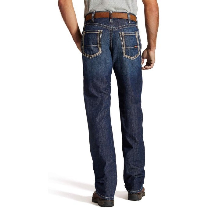 Men's Flame Resistant M4 Low Rise Boot Cut Jean, Boundary Shale, 38W x 38L