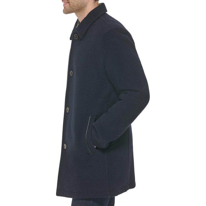 mens Wool Plush Car Coat