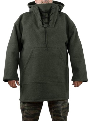 Winter Men's Leisure Jacket, Men's 70% Wool Heavy Coat, Hooded Sweatshirt for Men S-5XL