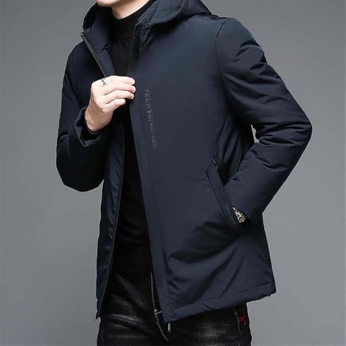Hooded Windbreaker Parkas Winter Zipper Male Casual Cotton Padded Coat Outwear Thick Youth Oversized Jacket