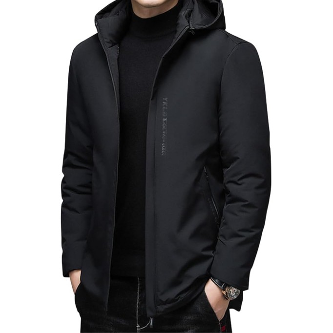 Hooded Windbreaker Parkas Winter Zipper Male Casual Cotton Padded Coat Outwear Thick Youth Oversized Jacket