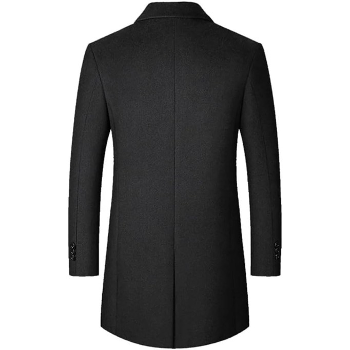 Men's Wool Coats Winter Jacket Oversized Solid Business Casual Coat