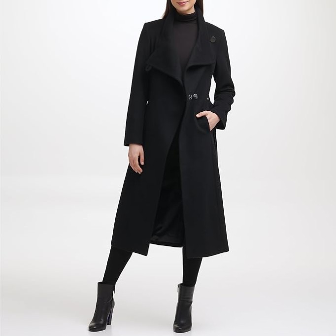 Women's Tweed Wool-Blend Coat