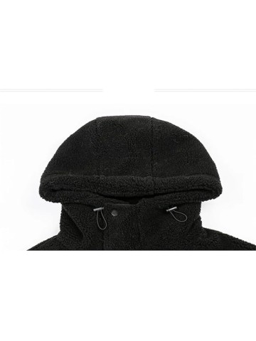 Men Winter Thick Warm Oversized Jacket Men Loose Casual Zipper Hooded Coat