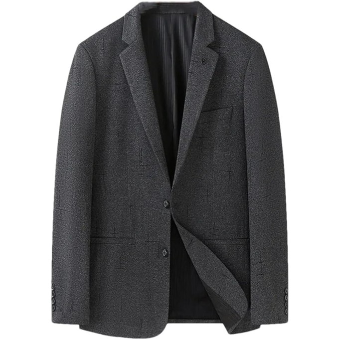 Men's Oversized Blazer Long Sleeve Lapel Buttons Business Casual Open Front Suit Jacket