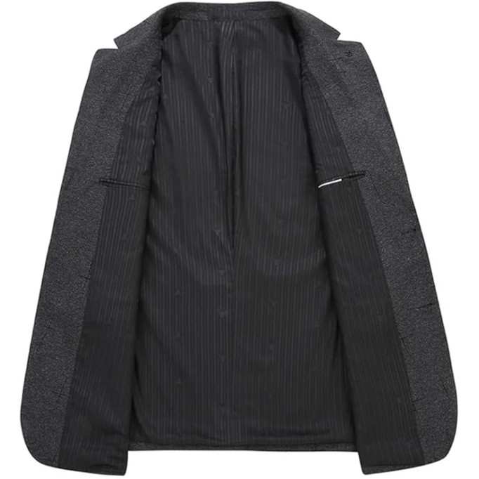 Men's Oversized Blazer Long Sleeve Lapel Buttons Business Casual Open Front Suit Jacket