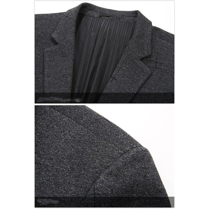 Men's Oversized Blazer Long Sleeve Lapel Buttons Business Casual Open Front Suit Jacket