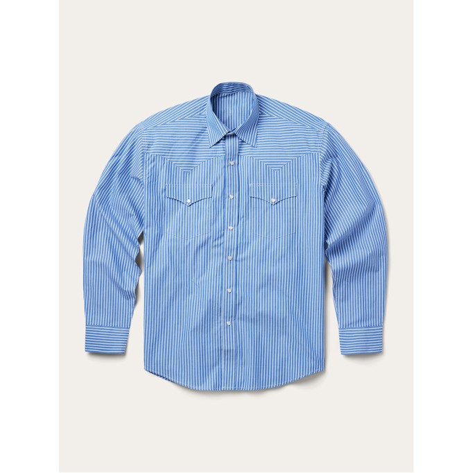 Blue Western Stripe Shirt