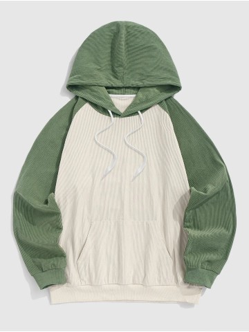 Men's Casual Daily Two Tone Colorblock Hoodies