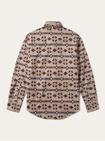 Men's Western Striped Printed Shirt