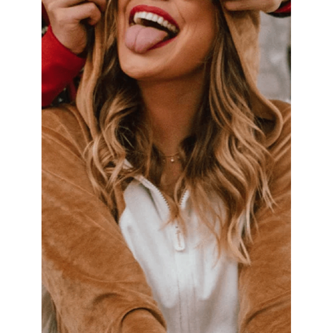 Women's Casual Contrast Color Animal Jumpsuit